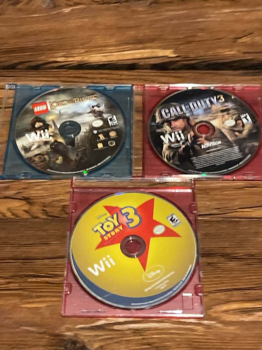Nintendo Wii Game Lot of 3: Toy Story 3, Lego Lord of the Rings, Call of Duty 3